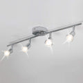 Premium Modern 4 Light LED Track Lighting Kit - Chrome