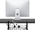 Premium Black 2 Pack Under Desk Cable Management Tray