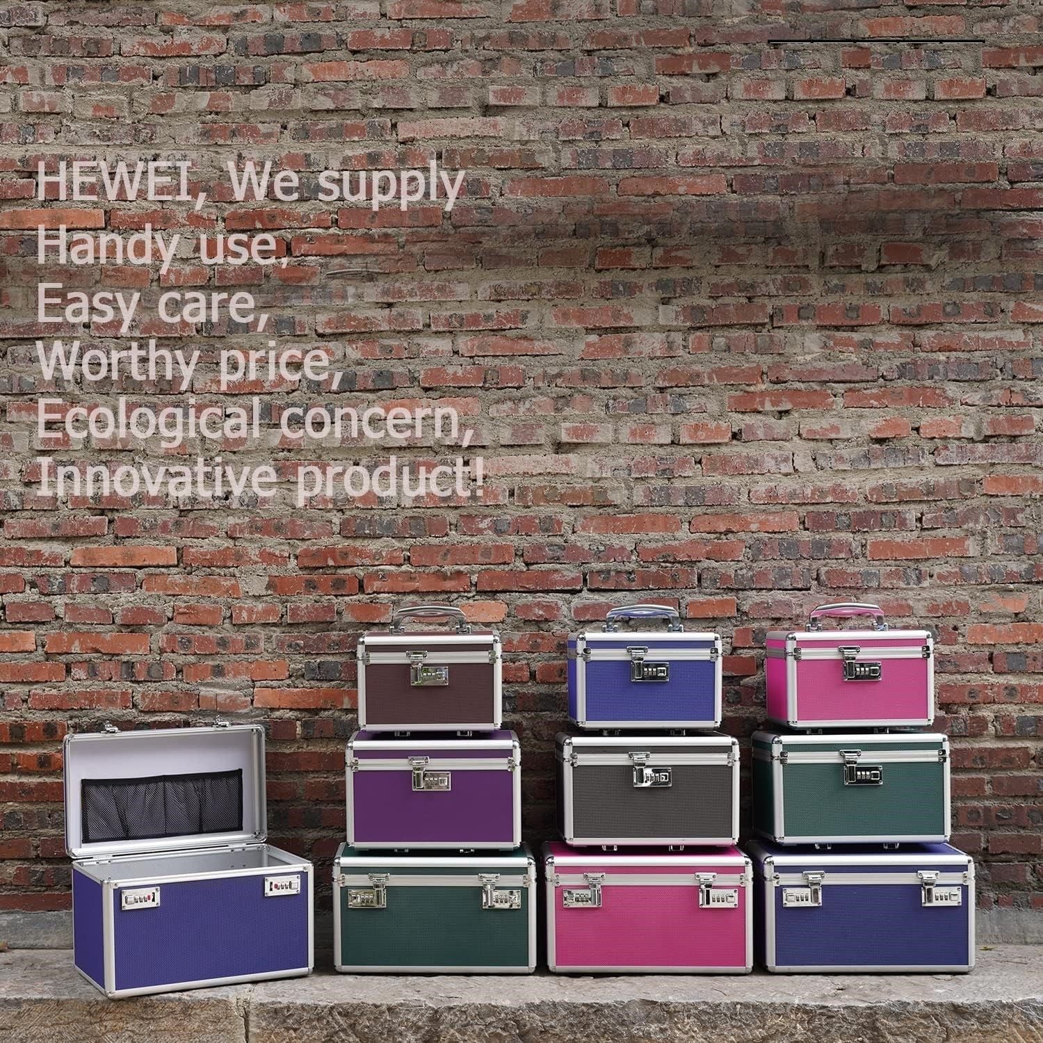 Locking Combination Medicine Box Medium Purple 31x18x19cm Secure Storage - SuperSaverAU - view 8