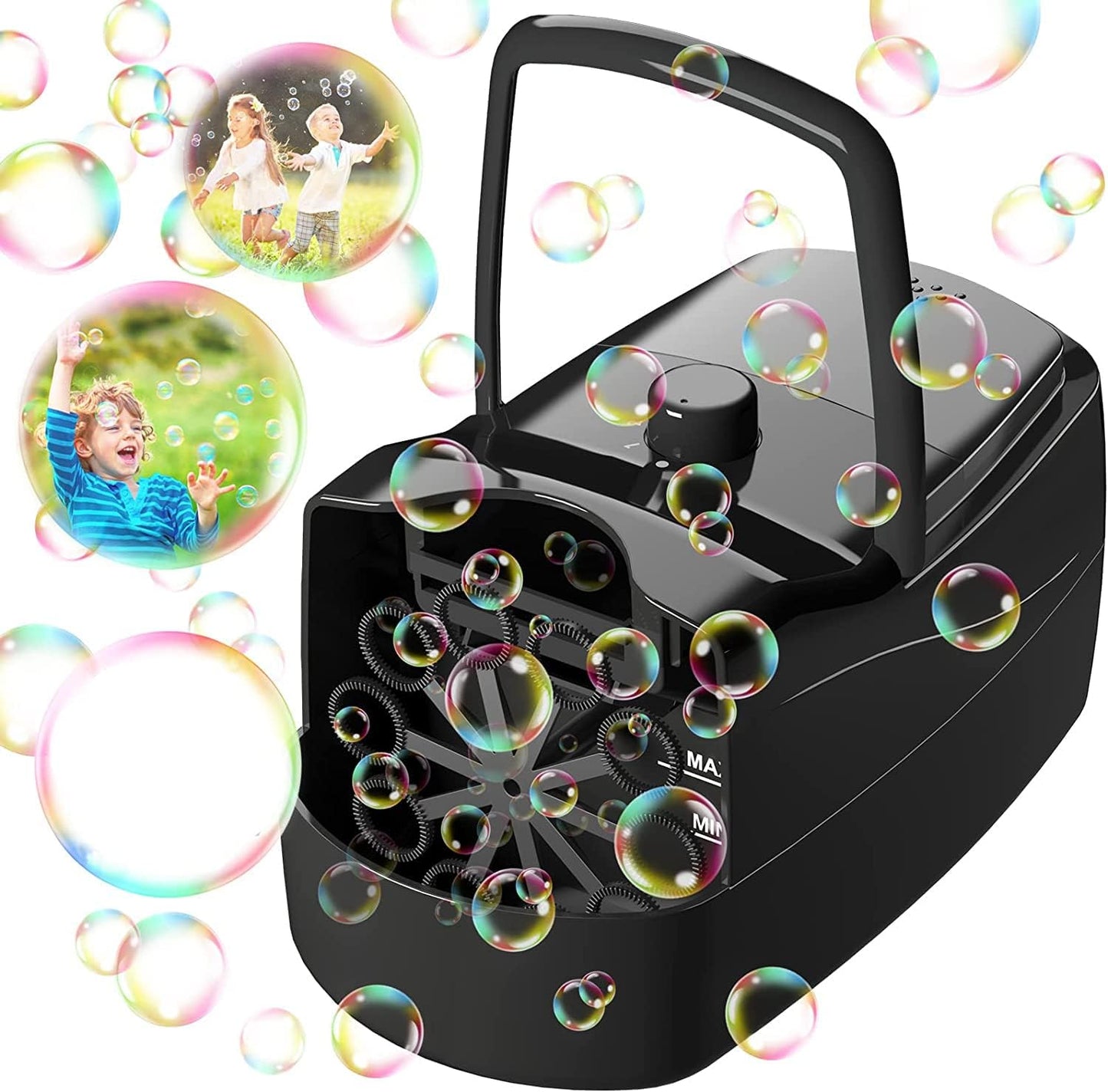 Bubble Machine Kids Automatic Maker Toy, 24x23x13 cm, 5000 Bubbles/Min, USB Cord