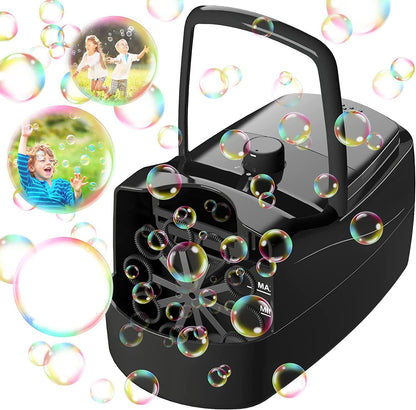 Bubble Machine Kids Automatic Maker Toy, 24x23x13 cm, 5000 Bubbles/Min, USB Cord
