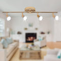 Premium Modern 4 Light LED Track Lighting Kit - Gold