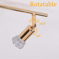 Premium Modern 4 Light LED Track Lighting Kit - Gold