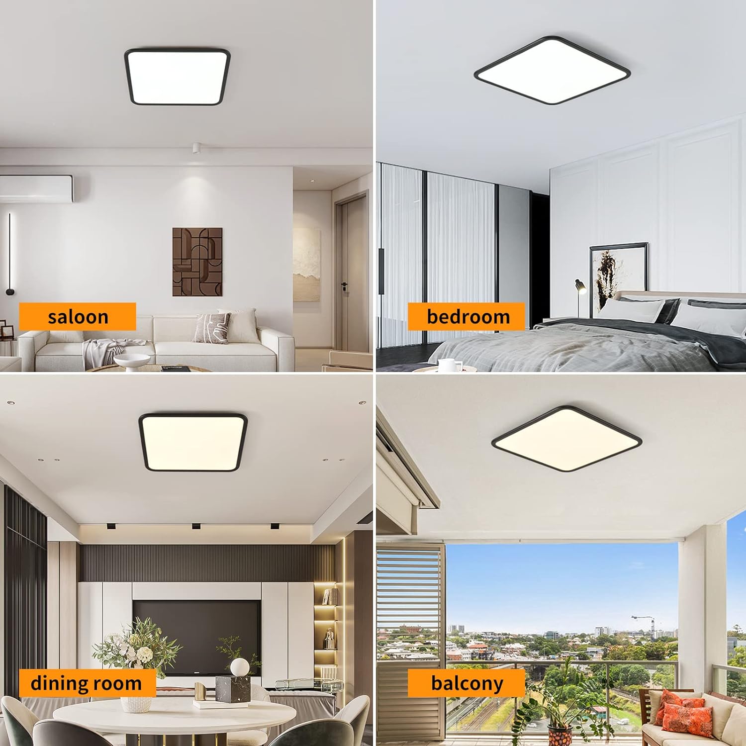 Premium Dimmable LED Ceiling Light with Anti Blue Light - 40W