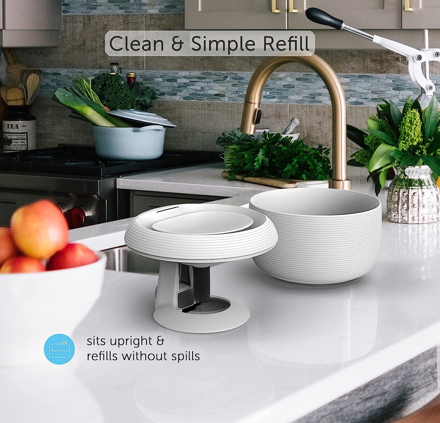 Nugget 2.5L Smart Pet Water Fountain for Cats & Dogs - Whisper-Quiet, Automatic Purge