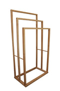 Bamboo 3-Tier Freestanding Towel Bar Holder Rack 82H x 24W x 42L cm - SuperSaverAU - view 1