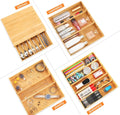 Bamboo K-Cup Holder 35.5x30.5x7.6cm with Adjustable Drawer & 4 Dividers - SuperSaverAU - view 5