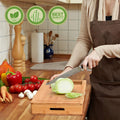 Large Bamboo Cutting Board 31x44 cm with 4 Containers & Mobile Holder Gift - SuperSaverAU - view 3