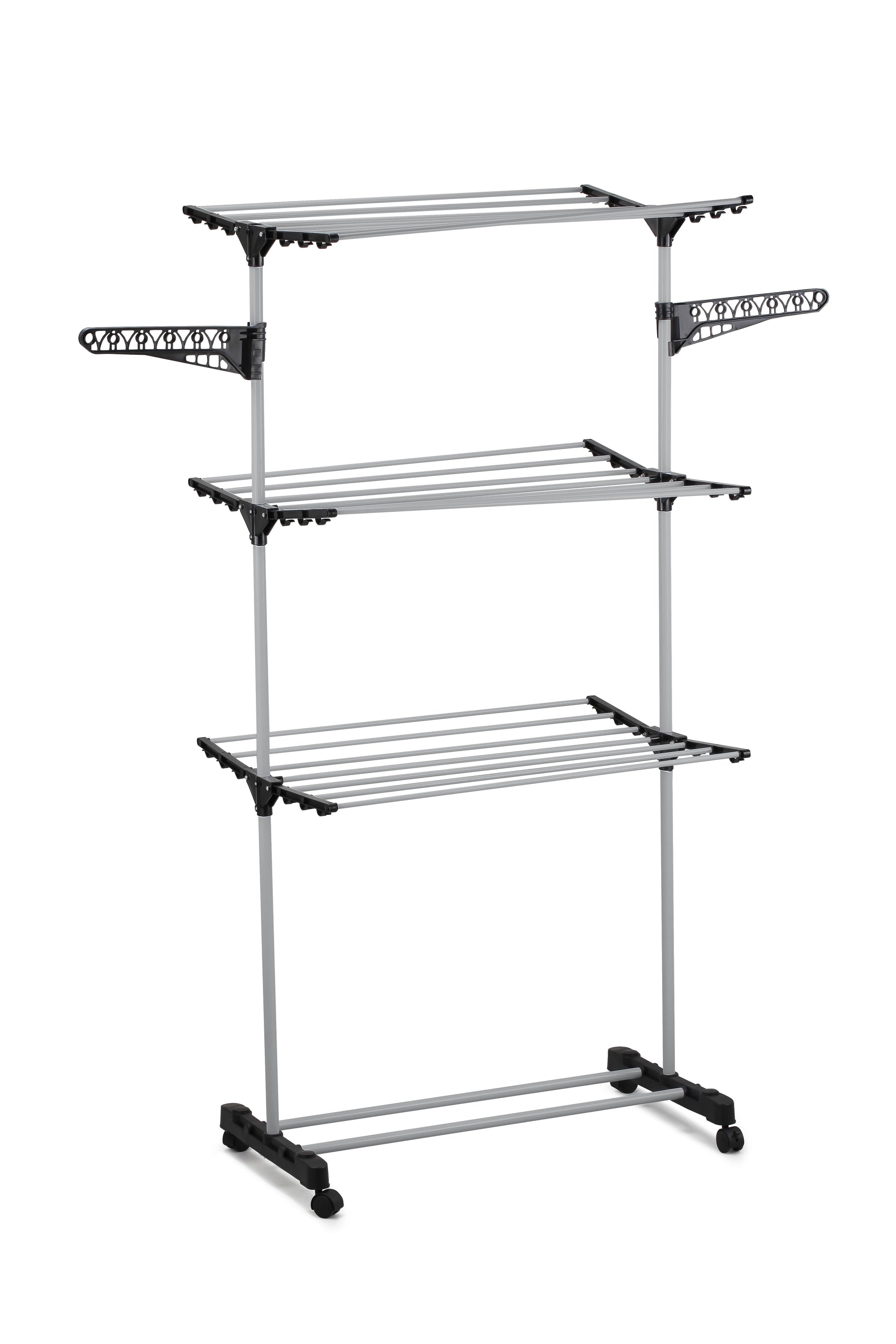 Folding 3 Tier Clothes Drying Rack 165x140x57 cm with Stainless Steel Tubes - SuperSaverAU - view 1