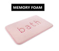 Extra Thick Memory Foam Bath Rug Mat, 60 x 40 cm, Pink, Ultra Absorbent Velvet - SuperSaverAU - view 2