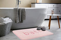Extra Thick Memory Foam Bath Rug Mat, 60 x 40 cm, Pink, Ultra Absorbent Velvet - SuperSaverAU - view 3