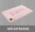 Extra Thick Memory Foam Bath Rug Mat, 60 x 40 cm, Pink, Ultra Absorbent Velvet - SuperSaverAU - view 6