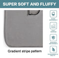 Extra Thick Memory Foam Bath Rug Mat 60 x 40 cm, Grey - Luxurious Velvet, Ultra Absorbent - SuperSaverAU - view 4