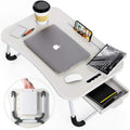 Premium Foldable Laptop Bed Desk with Storage 60x40x26cm