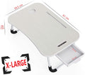 Premium Foldable Laptop Bed Desk with Storage 60x40x26cm