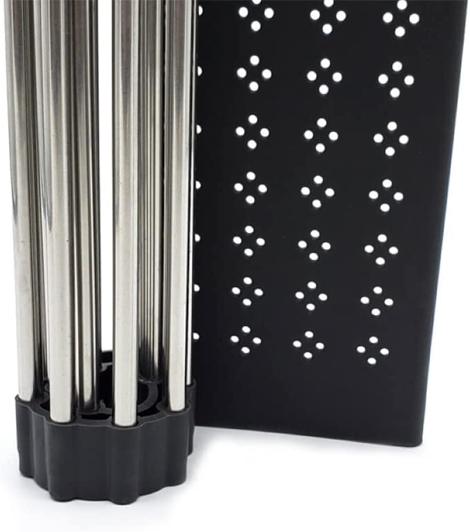 2 Pack Large Stainless Steel Roll Up Dish Drying Rack, 54x12x18 cm, Utensil Holder