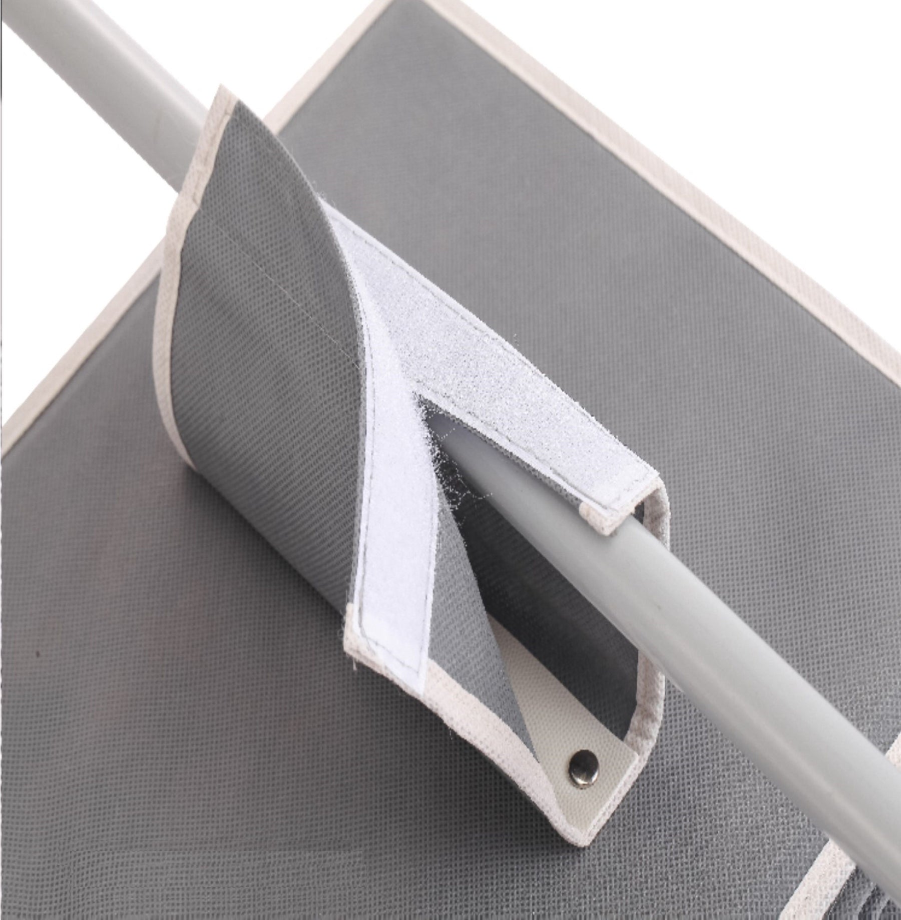 Premium 5-Tier Hanging Closet Organiser - Grey, 3 Pack