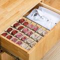 Premium Fabric Drawer Organiser Storage Boxes - Beige, 4 Pack