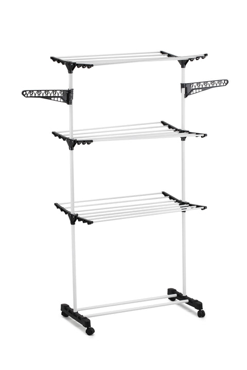 CARLA HOME 3 Tier Folding Clothes Laundry Drying Rack 165x140x57 cm, Portable - SuperSaverAU - view 1