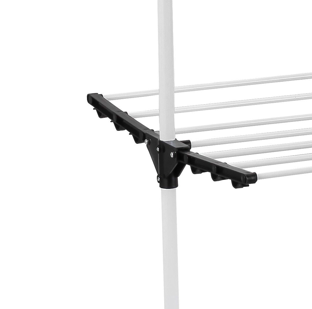 CARLA HOME 3 Tier Folding Clothes Laundry Drying Rack 165x140x57 cm, Portable - SuperSaverAU - view 3