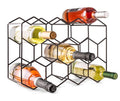 14-Bottle Freestanding Modern Metal Countertop Wine Rack - SuperSaverAU - view 1