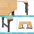 Premium Foldable Bamboo Toilet Stool with Adjustable Height - 18 to 23cm