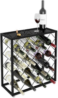 Freestanding Metal Wine Rack for 25 Bottles - Modern Design - SuperSaverAU - view 1