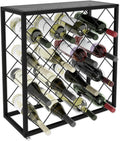 Freestanding Metal Wine Rack for 25 Bottles - Modern Design - SuperSaverAU - view 2