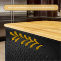 Premium Bread Bin with Bamboo Lid & Chopping Board - Black