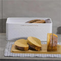 Premium Bread Bin with Bamboo Lid & Chopping Board - Black