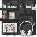 Premium Pegboard Combination Kit with 18 Accessories - 4 Boards