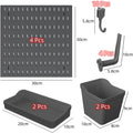Premium Pegboard Combination Kit with 18 Accessories - 4 Boards