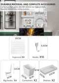 Premium Pegboard Combination Kit with 18 Accessories - 4 Boards