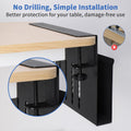 Premium Under Desk Laptop Holder with Cable Tray & Pen Storage