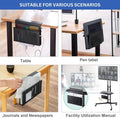 Premium Under Desk Laptop Holder with Cable Tray & Pen Storage
