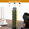 Premium 40 Pod Rotating Coffee Capsule Holder for Nespresso Pods