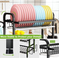 Premium 3-Tier Dish Drying Rack with Utensil & Cutting Board Holder
