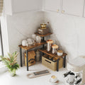 Premium 3-Tier Wooden Corner Shelf with Stainless Steel Legs