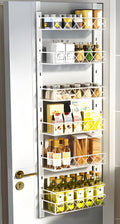 Premium 6-Tier Over Door Pantry Organiser with Adjustable Baskets