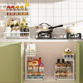 CARLA HOME 2-Tier Under Sink Organiser with Sliding Baskets - 2 Pack