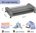 CARLA HOME Under Bed Rolling Storage Containers with Wheels - 50L, 2 Pack