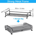 CARLA HOME Under Bed Rolling Storage Containers with Wheels - 50L, 2 Pack