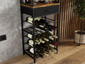CARLA HOME Freestanding Wine Rack for 20 Bottles with Wood Top - SuperSaverAU - view 2