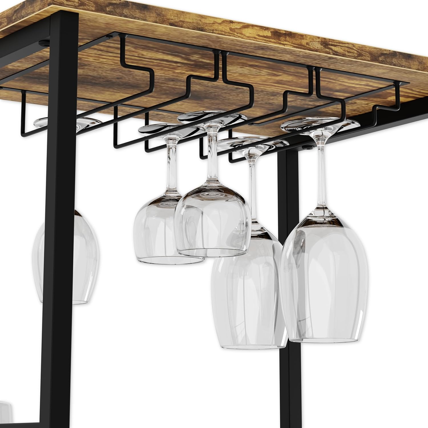CARLA HOME Freestanding Wine Rack for 20 Bottles with Wood Top - SuperSaverAU - view 7