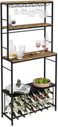 CARLA HOME Large Wine Rack for 20 Bottles with Wood Top - SuperSaverAU - view 1