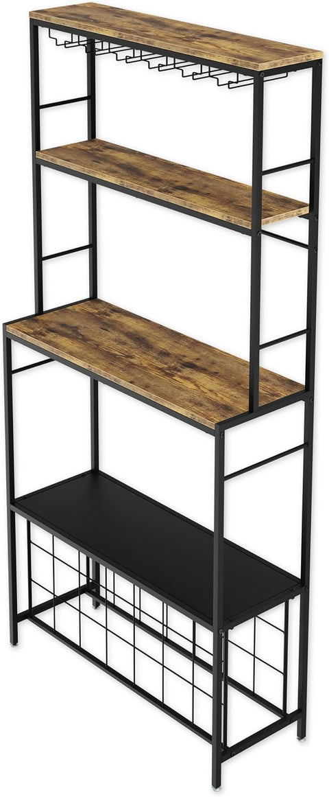 CARLA HOME Large Wine Rack for 20 Bottles with Wood Top - SuperSaverAU - view 2