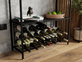CARLA HOME Large Wine Rack for 20 Bottles with Wood Top - SuperSaverAU - view 5