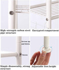 CARLA HOME 3-Tier Over The Toilet Storage Rack 23x155x47 cm with Hooks & Paper Holder - SuperSaverAU - view 4