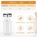 CARLA HOME 360° Rotating Spice Rack Organizer with 20 Glass Jars, 25x20x20 cm - SuperSaverAU - view 3