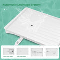 CARLA HOME 2-Tier Dish Drying Rack – White with Drainage Tray